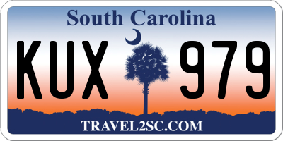 SC license plate KUX979