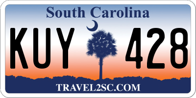 SC license plate KUY428
