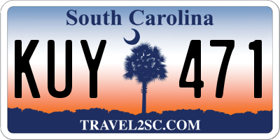 SC license plate KUY471