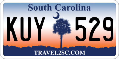SC license plate KUY529