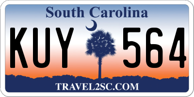 SC license plate KUY564