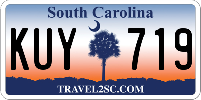 SC license plate KUY719