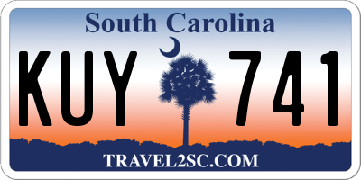 SC license plate KUY741