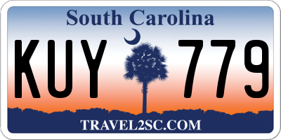 SC license plate KUY779