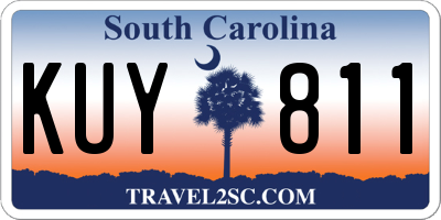 SC license plate KUY811