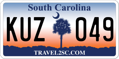 SC license plate KUZ049