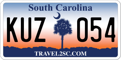 SC license plate KUZ054
