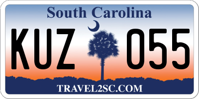 SC license plate KUZ055
