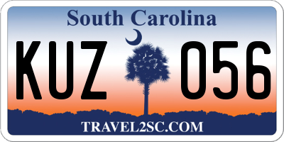 SC license plate KUZ056