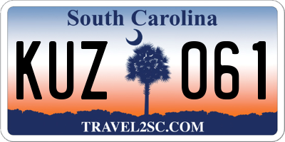 SC license plate KUZ061