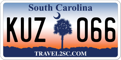 SC license plate KUZ066
