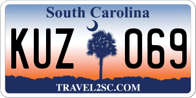 SC license plate KUZ069