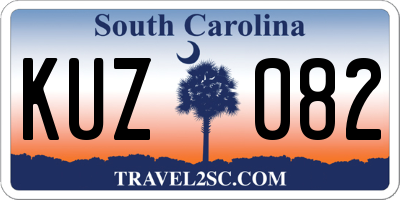 SC license plate KUZ082
