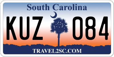 SC license plate KUZ084
