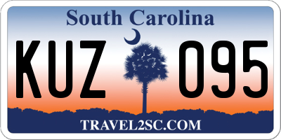SC license plate KUZ095