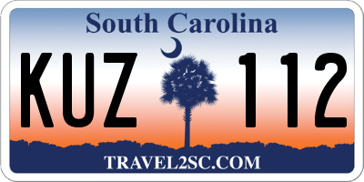 SC license plate KUZ112