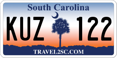 SC license plate KUZ122