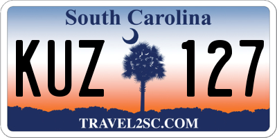 SC license plate KUZ127