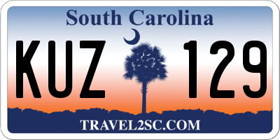 SC license plate KUZ129
