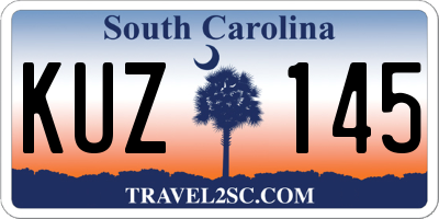 SC license plate KUZ145