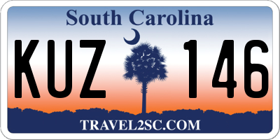 SC license plate KUZ146