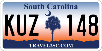 SC license plate KUZ148
