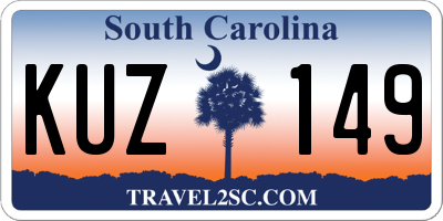 SC license plate KUZ149