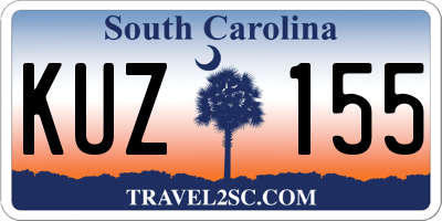 SC license plate KUZ155