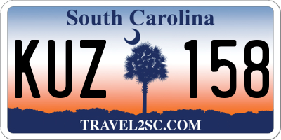 SC license plate KUZ158