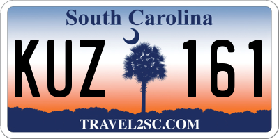 SC license plate KUZ161