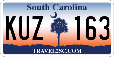 SC license plate KUZ163