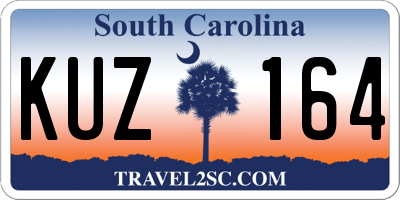 SC license plate KUZ164
