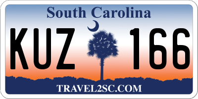 SC license plate KUZ166