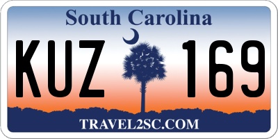 SC license plate KUZ169