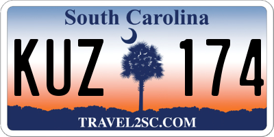 SC license plate KUZ174