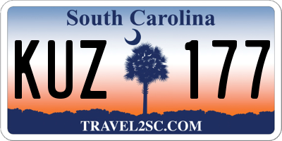 SC license plate KUZ177