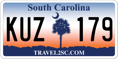 SC license plate KUZ179