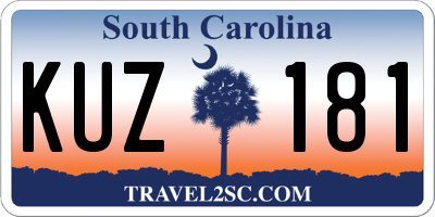 SC license plate KUZ181