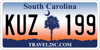 SC license plate KUZ199