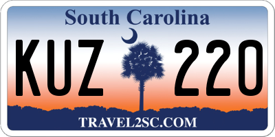 SC license plate KUZ220