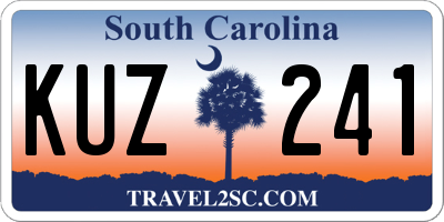 SC license plate KUZ241
