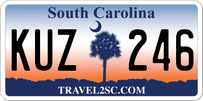SC license plate KUZ246
