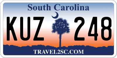 SC license plate KUZ248