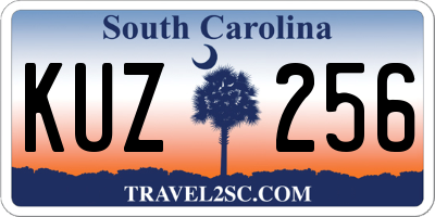 SC license plate KUZ256