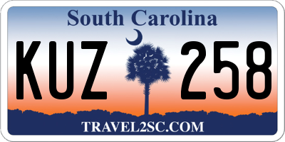 SC license plate KUZ258