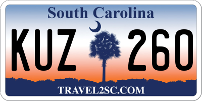 SC license plate KUZ260
