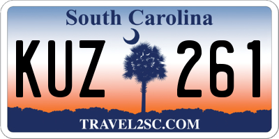 SC license plate KUZ261