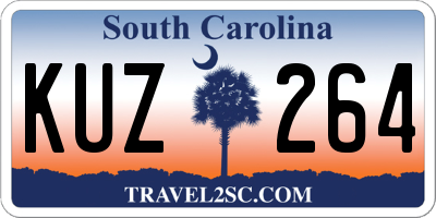 SC license plate KUZ264
