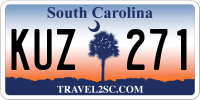 SC license plate KUZ271