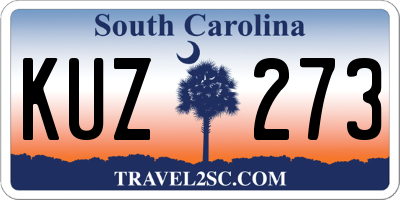 SC license plate KUZ273